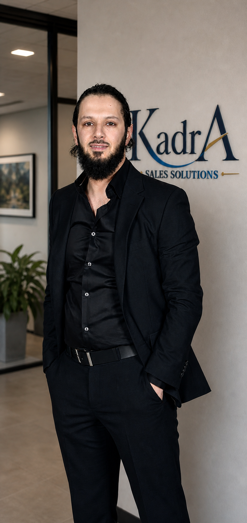 Senior sales partner van Kadra Sales Solutions in kantooromgeving